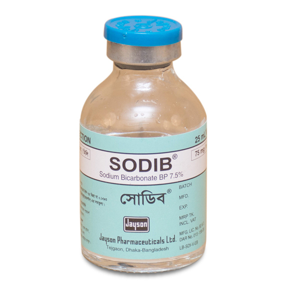 Pack Image: Sodib 7.5% Injection (25 ml vial)