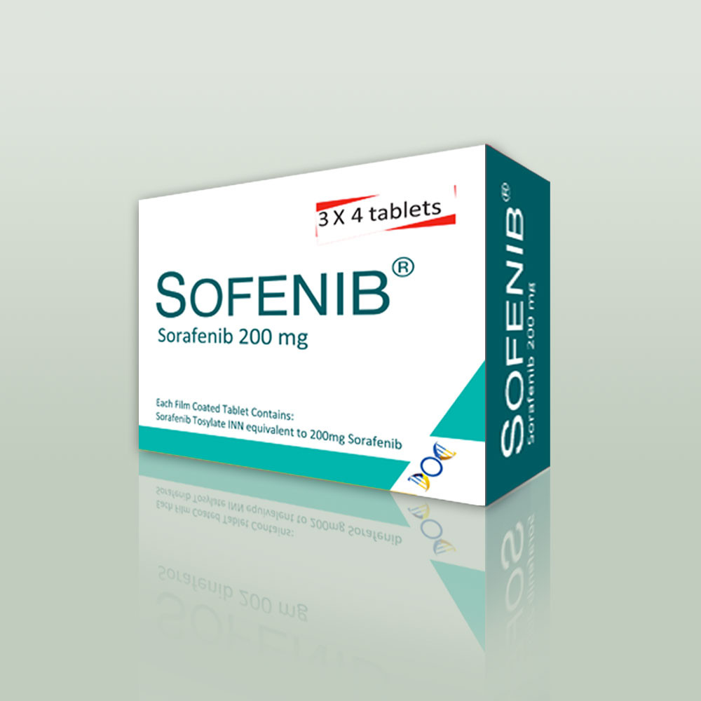 Pack Image: Sofenib 200 mg Tablet (3 x 4)