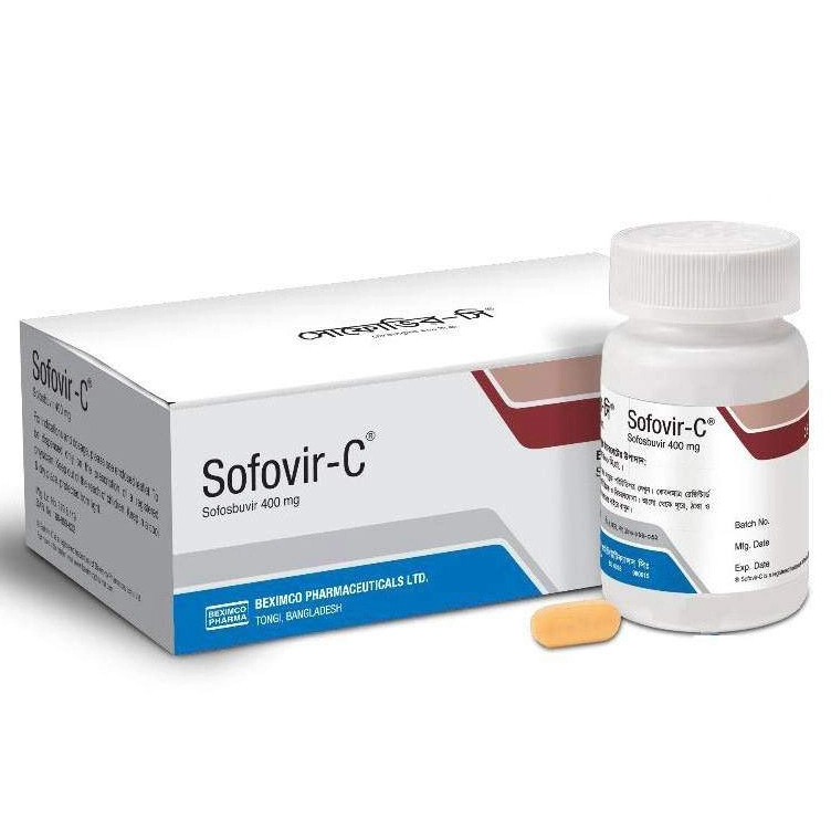 Pack Image: Sofovir-C 400 mg Tablet (1 x 14)