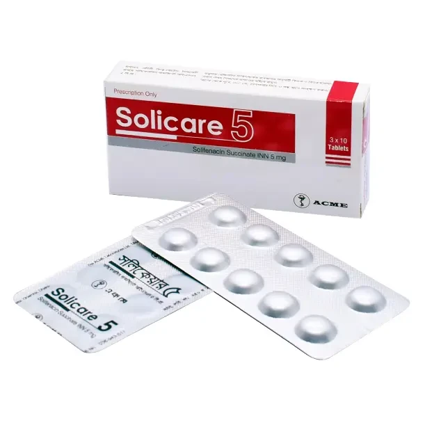Pack Image: Solicare 5 mg Tablet (3 x 10)
