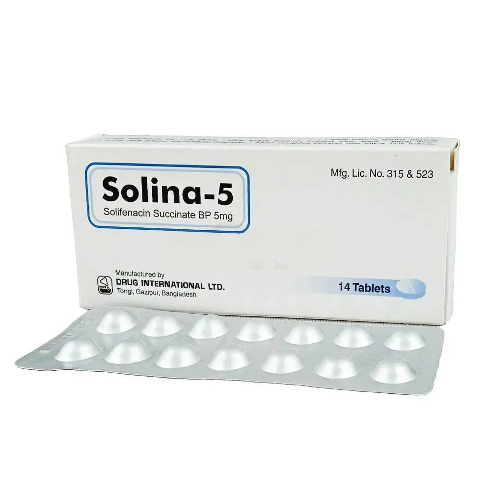 Pack Image: Solina 5 mg Tablet (1 x 14)