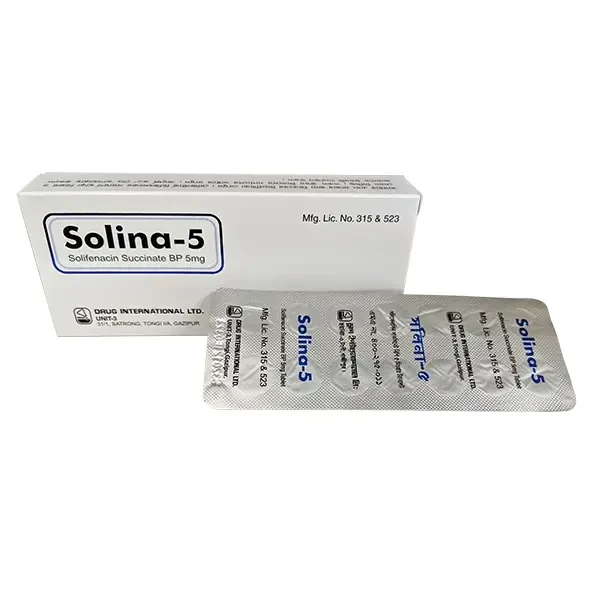 Pack Image: Solina 5 mg Tablet (1 x 14)