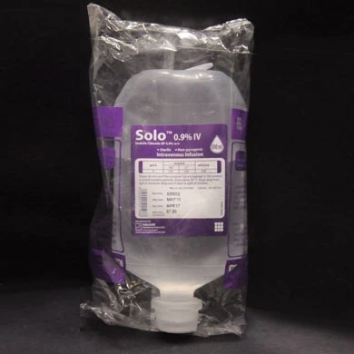 Pack Image: Solo 0.9% Injection (500 ml bag)