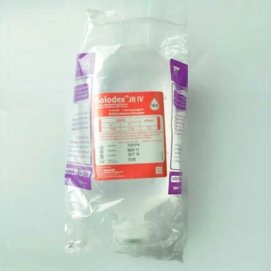 Pack Image: Solodex JR 0.45% 5% Injection (500 ml bag)