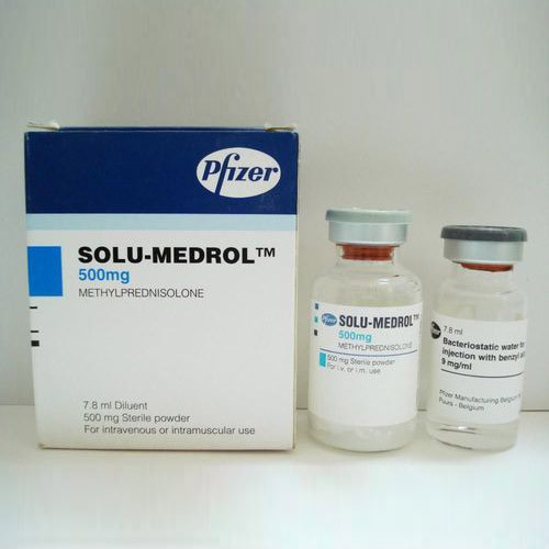 Pack Image: Solu-Medrol 500 mg Injection (500 mg vial)