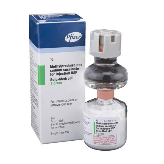 Pack Image: Solu-Medrol 1 gm Injection (1 gm vial)