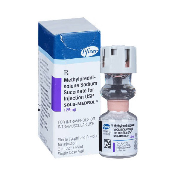 Pack Image: Solu-Medrol 125 mg Injection (125 mg vial)