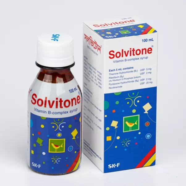 Pack Image: Solvitone (5 mg Syrup (100 ml bottle)