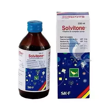 Pack Image: Solvitone (5 mg Syrup (200 ml bottle)