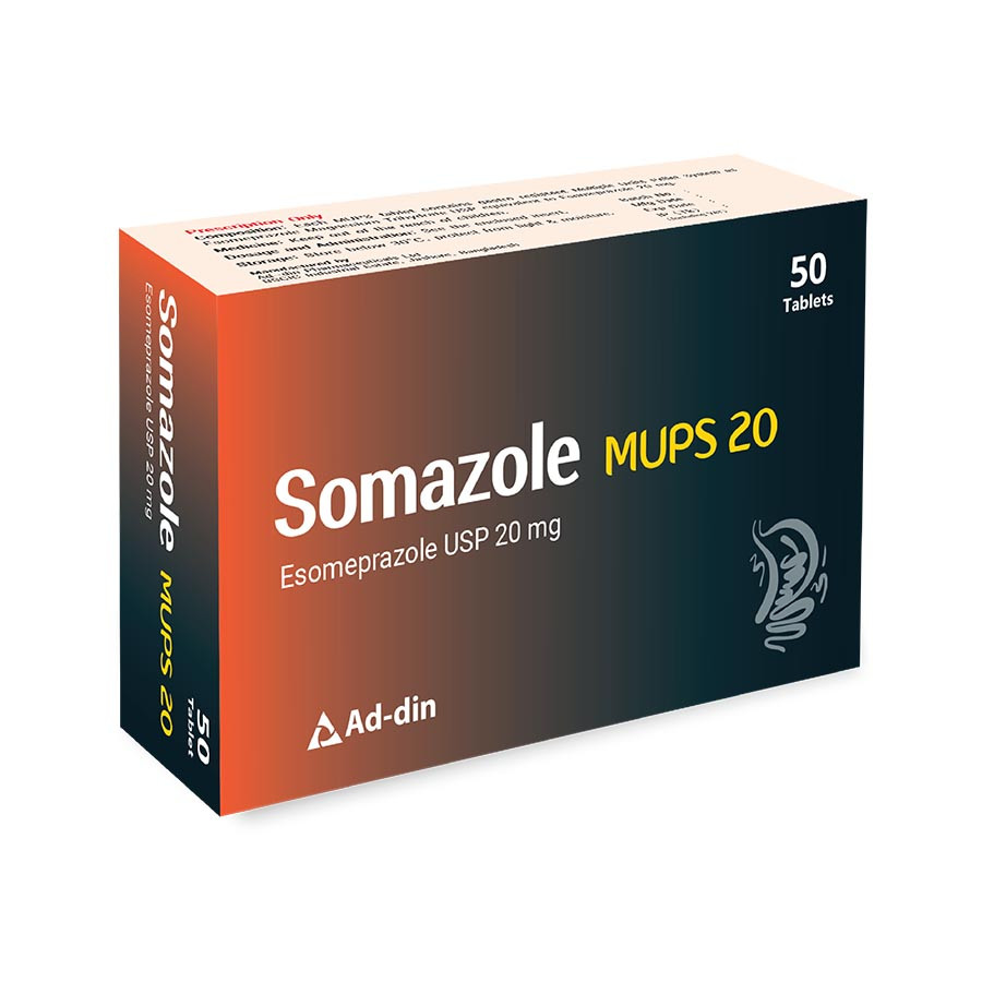Pack Image: Somazole MUPS 20 mg Tablet (5 x 10)