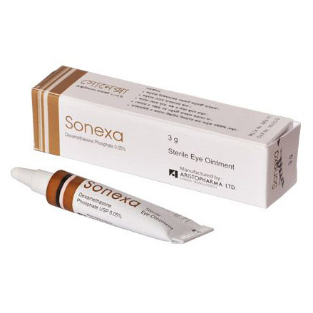 Pack Image: Sonexa 0.05% Eye Ointment (3 gm tube)