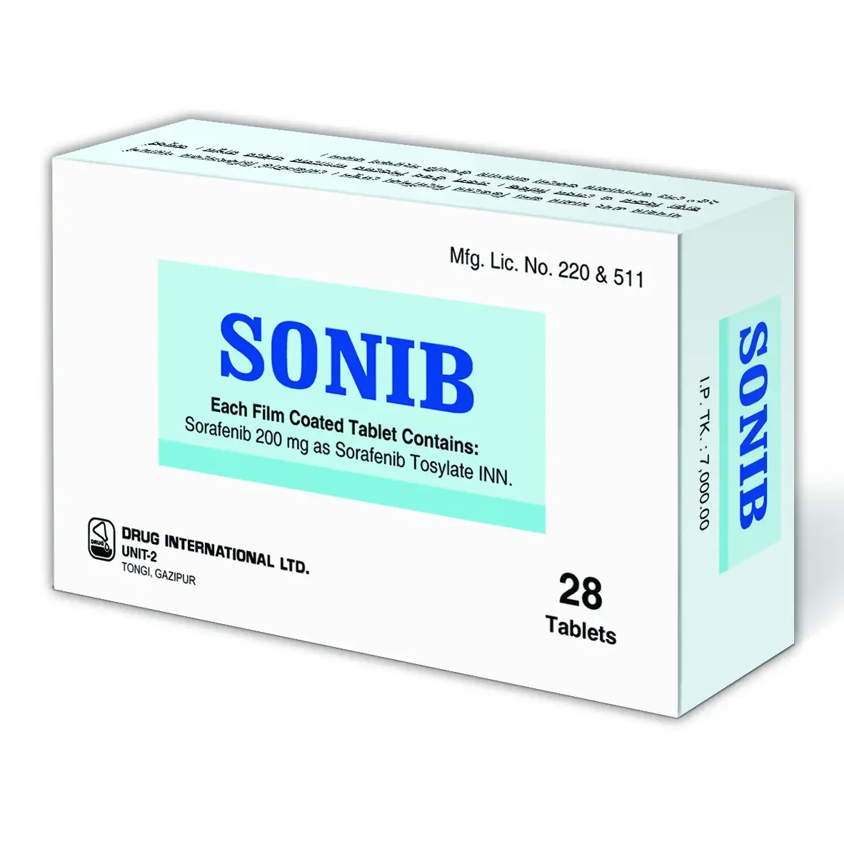 Pack Image: Sonib 200 mg Tablet (4 x 7)