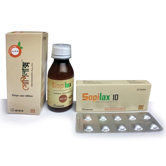 Pack Image: Sopilax 10 mg Tablet (2 x 10)
