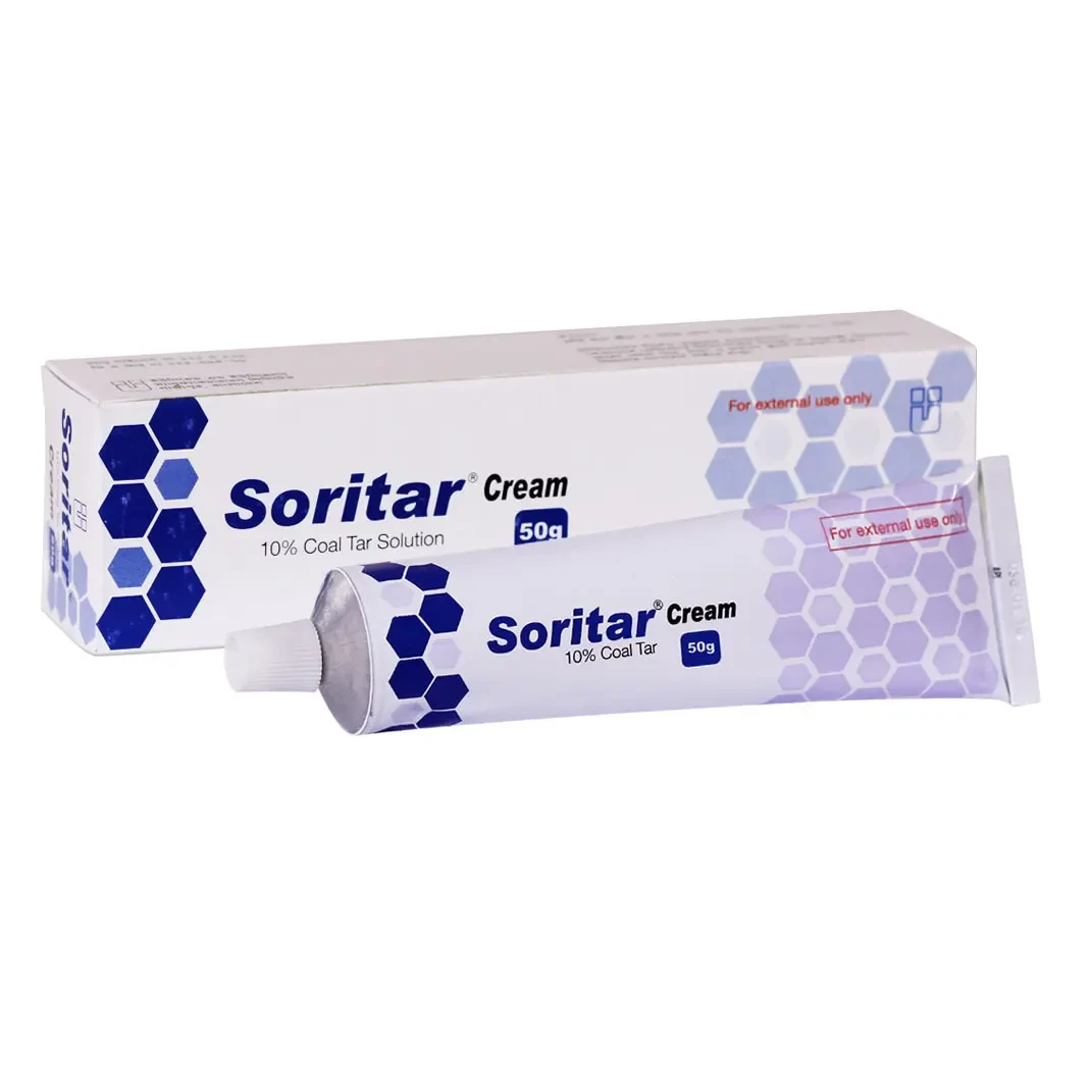 Pack Image: Soritar 10% Cream (50 gm tube)