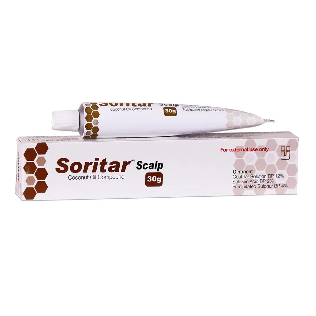 Pack Image: Soritar 12% 4% Ointment (30 gm tube)