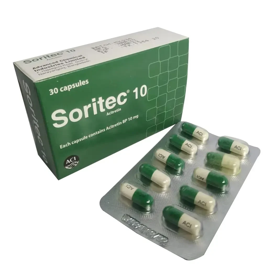 Pack Image: Soritec 10 mg Capsule (3 x 10)