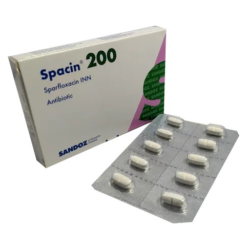 Pack Image: Spacin 200 mg Tablet (1 x 10)