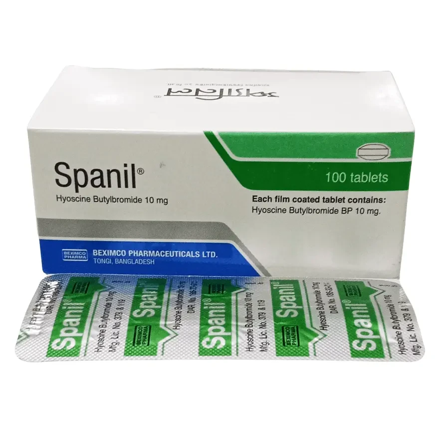 Pack Image: Spanil 10 mg Tablet (10 x 10)