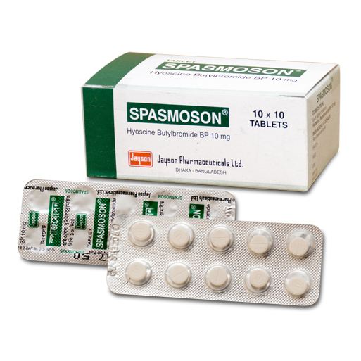 Pack Image: Spasmoson 10 mg Tablet (10 x 10)