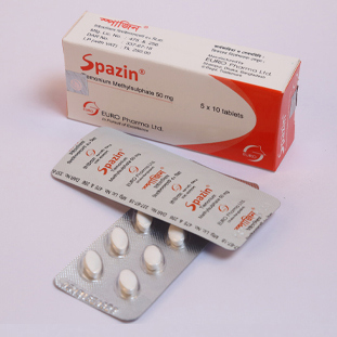 Pack Image: Spazin 50 mg Tablet (5 x 10)