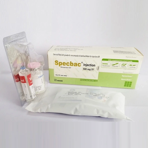 Pack Image: Specbac 500 mg Injection (500 mg vial)