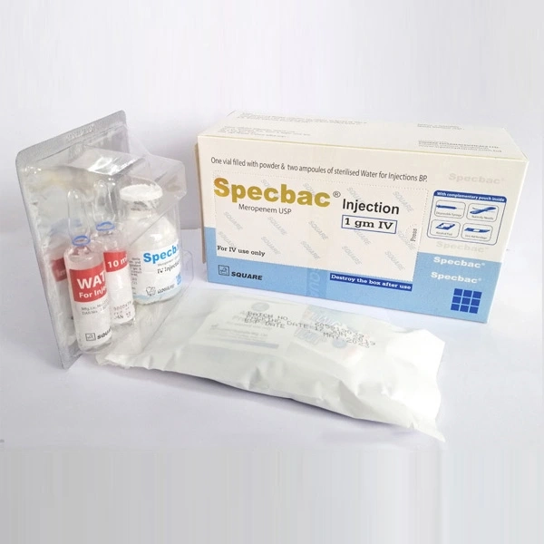 Pack Image: Specbac 1 gm Injection (1 gm vial)