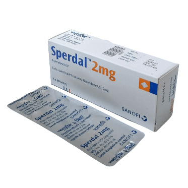 Pack Image: Sperdal 2 mg Tablet (5 x 10)