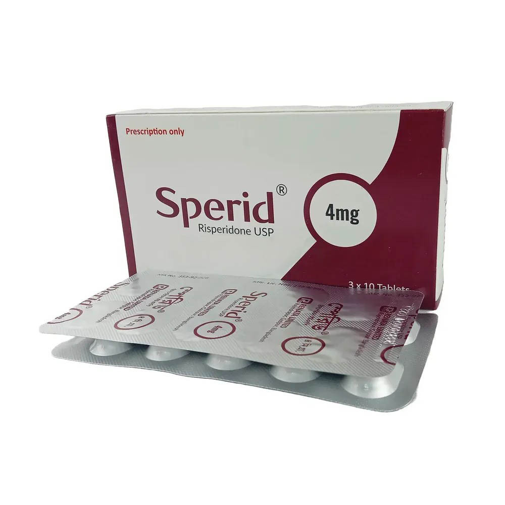 Pack Image: Sperid 4 mg Tablet (3 x 10)