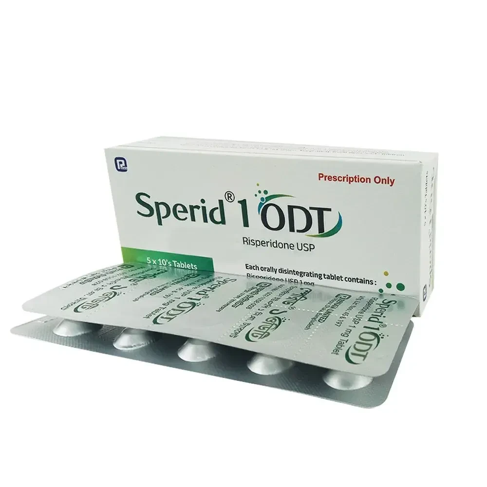 Pack Image: Sperid ODT 1 mg Tablet (5 x 10)