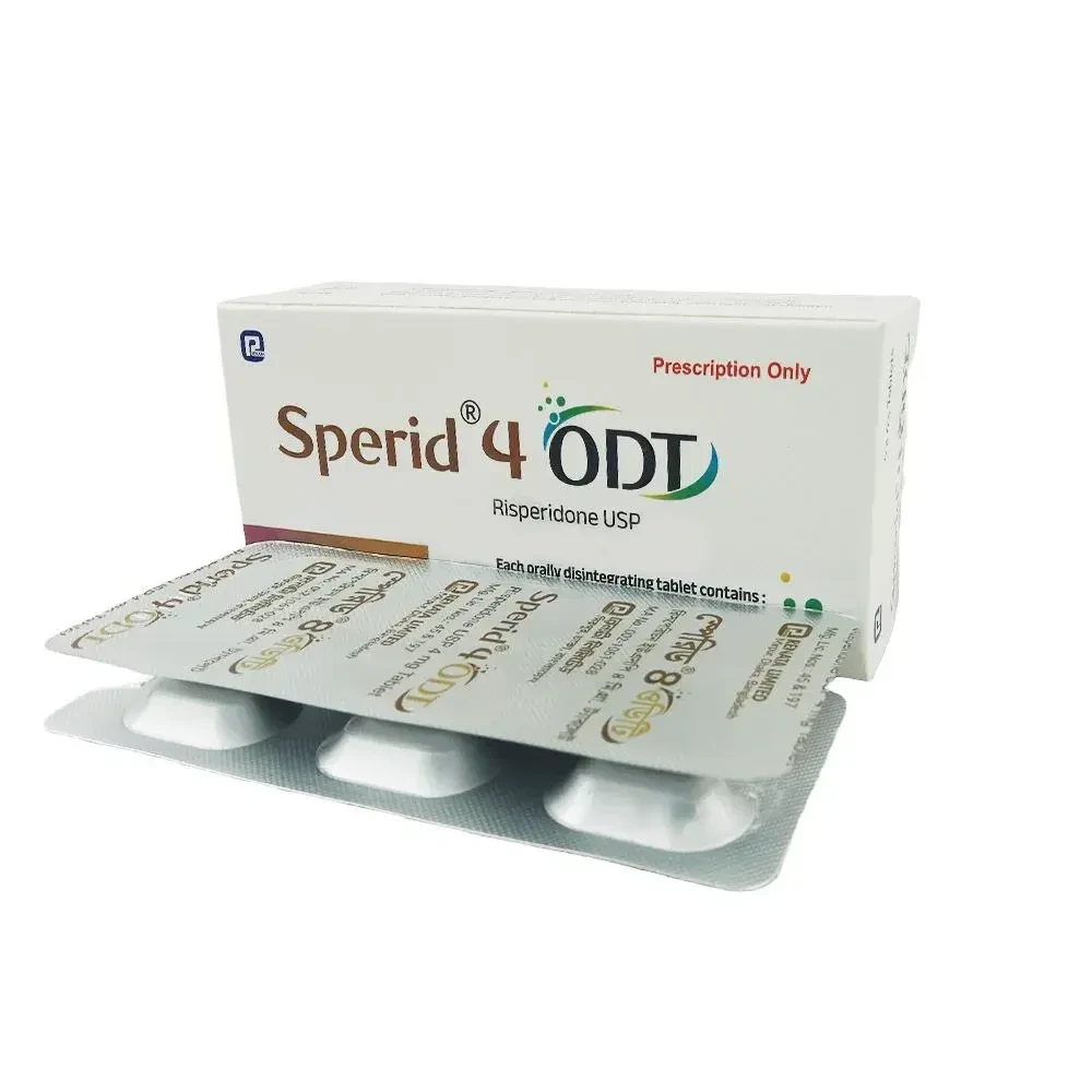 Pack Image: Sperid ODT 4 mg Tablet (5 x 6)