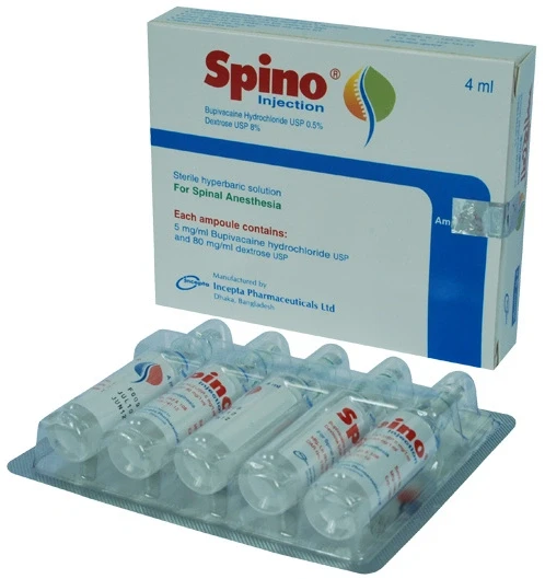 Pack Image: Spino 0.5% 8% Injection (4 ml ampoule)