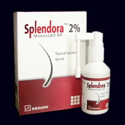 Pack Image: Splendora 2% Scalp Solution (60 ml bottle)