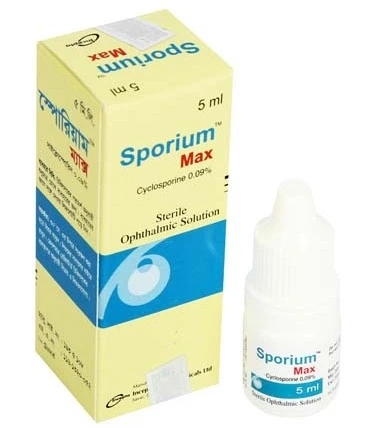 Pack Image: Sporium Max 0.09% Eye Drop (5 ml drop)