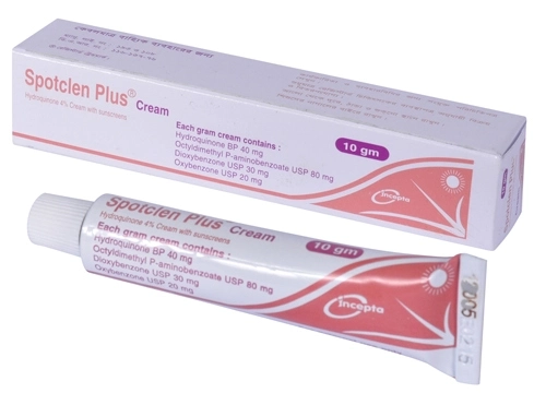 Pack Image: Spotclen Plus 40 mg Cream (10 gm tube)