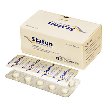 Pack Image: Stafen 1 mg Tablet (10 x 10)