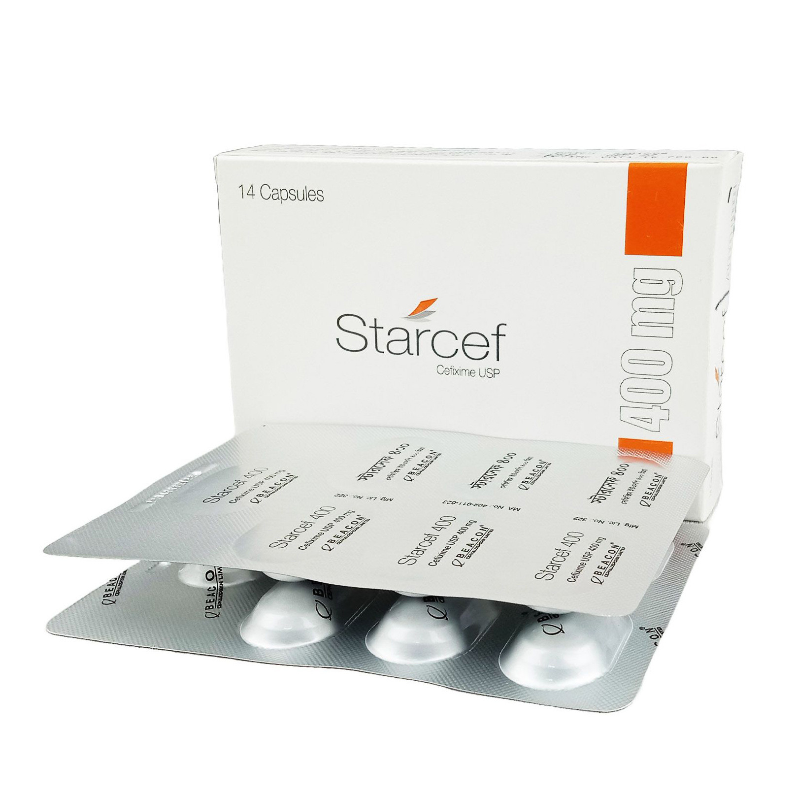 Pack Image: Starcef 400 mg Capsule (2 x 7)