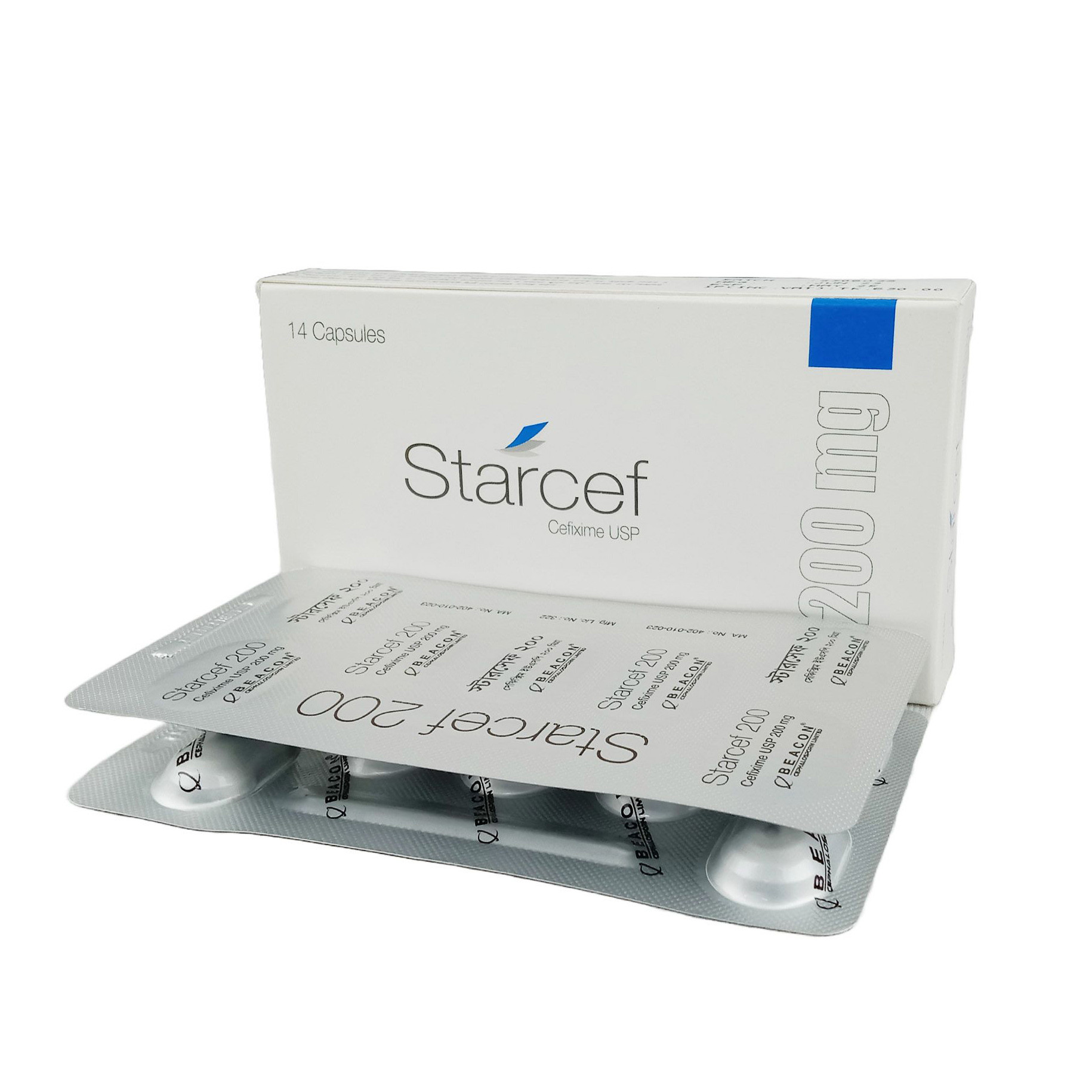 Pack Image: Starcef 200 mg Capsule (2 x 7)