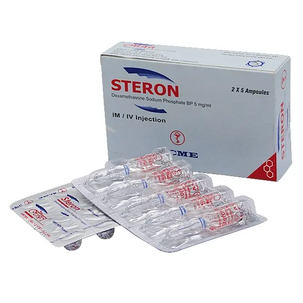 Pack Image: Steron 5 mg Injection (1 ml ampoule)