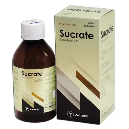 Pack Image: Sucrate 1 gm Suspension (200 ml bottle)