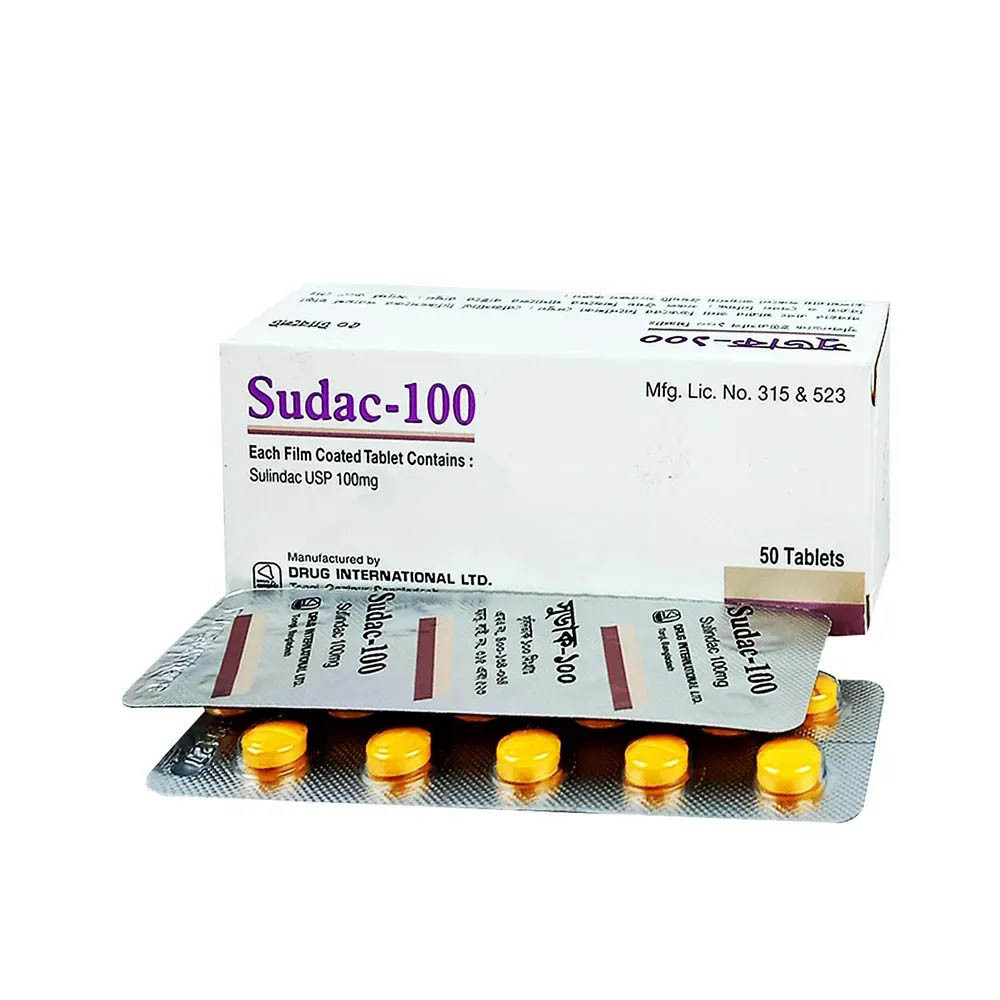 Pack Image: Sudac 100 mg Tablet (5 x 10)
