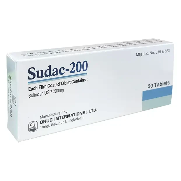 Pack Image: Sudac 200 mg Tablet (2 x 10)