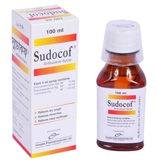 Pack Image: Sudokof (20 mg Syrup (100 ml bottle)