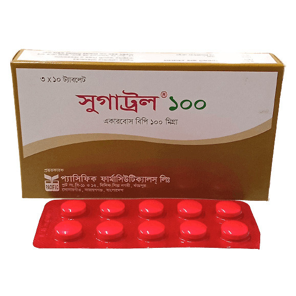 Pack Image: Sugatrol 100 mg Tablet (3 x 10)
