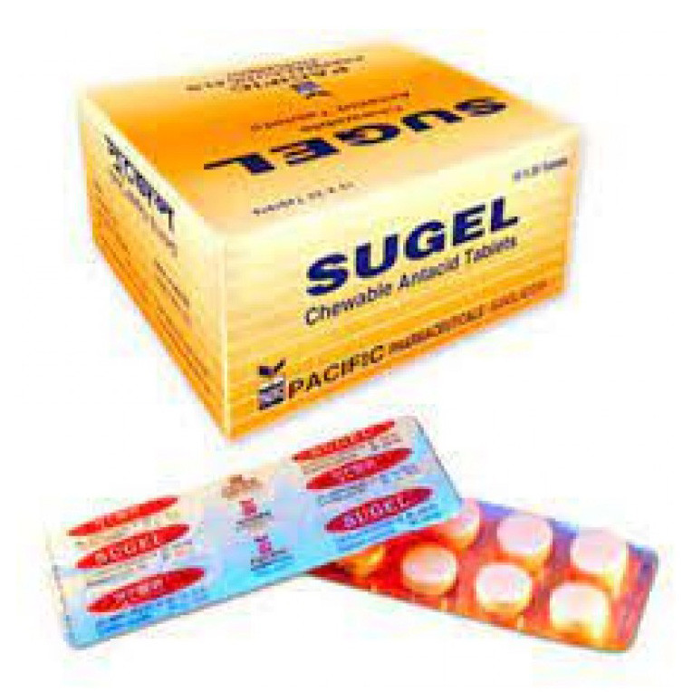 Pack Image: Sugel 250 mg Chewable Tablet (20 x 10)