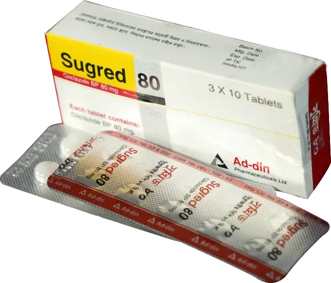 Pack Image: Sugred 80 mg Tablet (3 x 10)