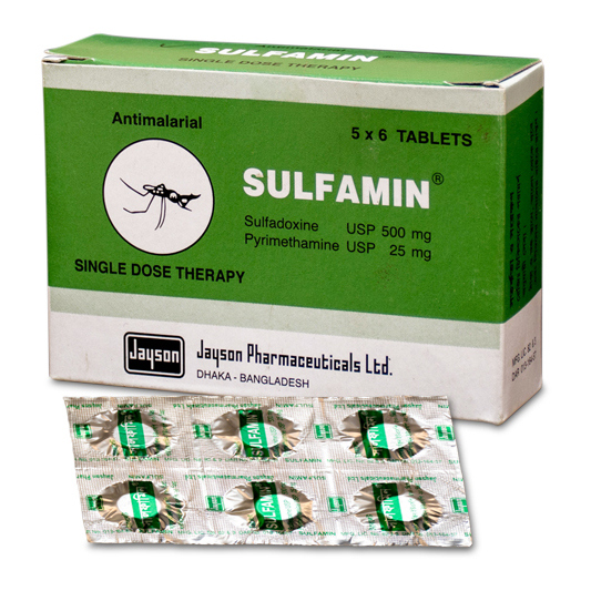 Pack Image: Sulfamin 500 mg Tablet (5 x 6)