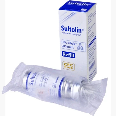 Pack Image: Sultolin 100 mcg Inhaler (200 metered doses (Refill))