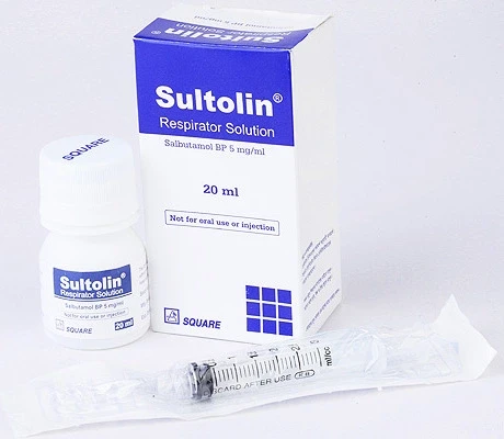 Pack Image: Sultolin 5 mg Respirator Solution (20 ml pack)