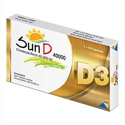 Pack Image: Sun D 40000 IU Capsule (1 x 10)