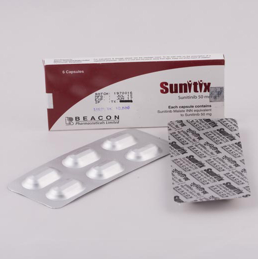 Pack Image: Sunitix 50 mg Capsule (1 x 6)